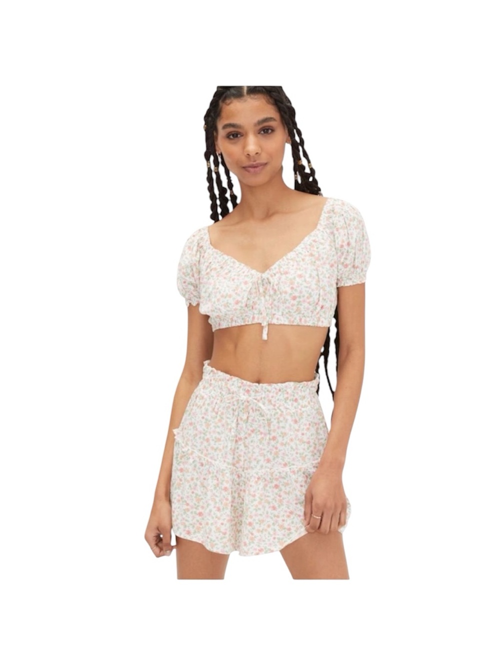 Aeropostale two-piece floral set - large